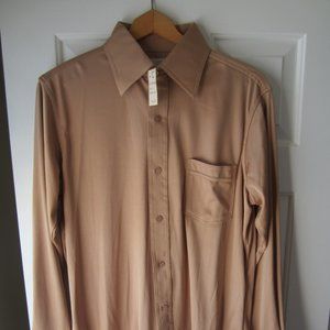 Vintage 70’s Men’s Sears KINGS ROAD, gold shirt